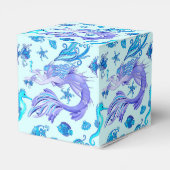 神秘的な人魚の妖精の紫色の生き物セラミックタイル フェイバーボックス (裏面サイド)