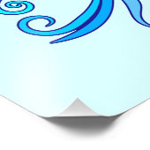 神秘的な人魚の妖精の紫色の生き物セラミックタイル フォトプリント            (角)