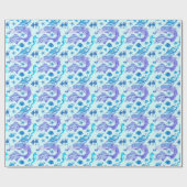 神秘的な人魚の妖精の紫色の生き物セラミックタイル ラッピングペーパー (フラット)