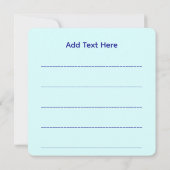 神秘的な人魚の妖精の紫色の生き物セラミックタイル 招待状 (裏面)