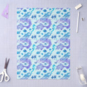 神秘的な人魚の妖精の紫色の生き物セラミックタイル 薄葉紙 (クラフト)