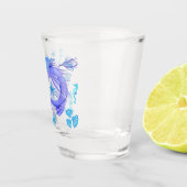 神秘的な人魚の妖精の紫色の生き物 ショットグラス (右)