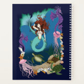 神秘的な人魚の海洋幻想 ブルーシー・ライフ プランナー手帳 (裏面)