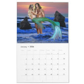 神秘的な人魚 カレンダー (1月 2026)