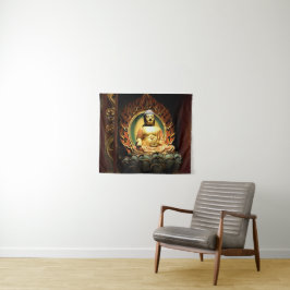 神秘的な仏の壁画タペストリー タペストリー