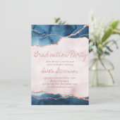 神秘的な優雅さ |ブルーピンクアゲート卒業パーティー 招待状 (スタンド正面)