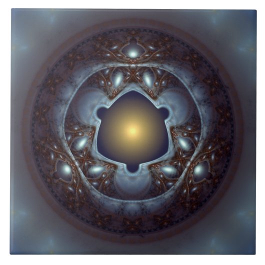 神秘的な光沢パターン タイル (正面)