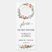 神秘的な冬 |の結婚ゲストは応答不可 ドアノブサイン (正面)