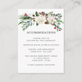 神秘的な冬 |の結婚ホテル宿泊施設 エンクロージャーカード (正面)