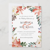 神秘的な冬 |フローラフレ結婚ーム 招待状 (正面)