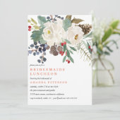 神秘的な冬 |ブリデスメイド・ランチョン結婚ズ 招待状 (スタンド正面)