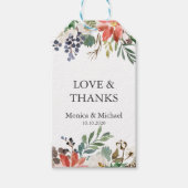 神秘的な冬 |結婚の名前お願い ギフトタグ (正面)