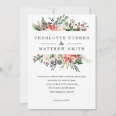 神秘的な冬 |結婚式招待状 招待状 (正面)