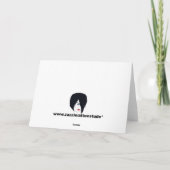 神秘的な出生クリスマスグリーティングカード シーズンカード (裏面)