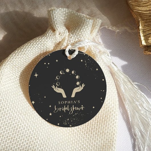 神秘的な十二星座タロットカード 天上の花嫁のシャワー フェイバータグ