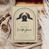 神秘的な十二星座タロット天体ブライダルシャワー 招待状