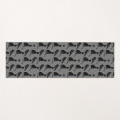 神秘的な占星術ブラックキャットレイヴン星 ヨガマット (正面(横))