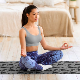 神秘的な占星術ブラックキャットレイヴン星 ヨガマット