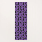 神秘的な占星術 黒猫 ラベンスター ヨガマット (裏面)