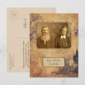 神秘的な古いファッションドヴィンテージノートテンプレート ポストカード (正面/裏面)