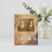 神秘的な古いファッションドヴィンテージノートテンプレート ポストカード (スタンド正面)