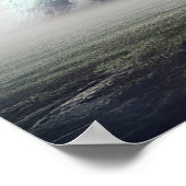 神秘的な古代エエリー幽霊ワールドクラウドリバー ポスター (角)