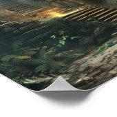 神秘的な古代遺跡のファンタジーポスター ポスター (角)