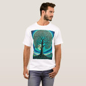 神秘的な命の木ムーンライトTシャツ Tシャツ (正面フル)