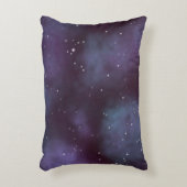 神秘的な埃っぽいバイオレット銀河系装飾用クッション アクセントクッション (正面(垂直))