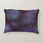 神秘的な埃っぽいバイオレット銀河系装飾用クッション アクセントクッション (裏面)