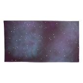 神秘的な埃っぽいバイオレット銀河系 枕カバー (裏面-右)
