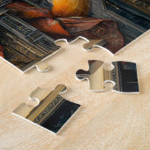 神秘的な場面のスチームパンクの説教壇でのキツネ ジグソーパズル (側面)