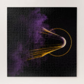 神秘的な塵の中の紫と黄色の未知の精神 ジグソーパズル (横)