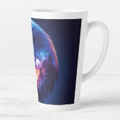 神秘的な夕日の風景が広がるワシ カフェラテマグ (右)