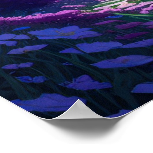 神秘的な夕暮れ、上からの眺め ポスター (角)