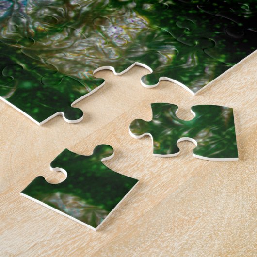 神秘的な夜のファンタジー林 ジグソーパズル (側面)