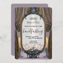 神秘的な夜の金ゴールドドレープズハンドスティング