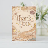 神秘的な夢のような星空 サンキューカード (スタンド正面)