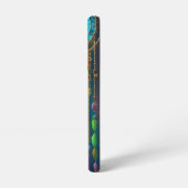 神秘的な夢のキャッチャーの窓パープルグリーン SAMSUNG GALAXYケース (左側面)