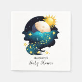 神秘的な夢の星ベビーシャワー スタンダードカクテルナプキン (正面)