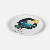 神秘的な夢の星ベビーシャワー ペーパープレート (アングル)