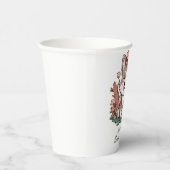 神秘的な夢想的ウルフベビーシャワー 紙コップ (右)