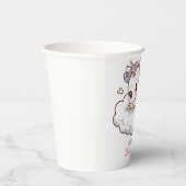 神秘的な夢想的ユニコーン赤ちゃんシャワー 紙コップ (右)