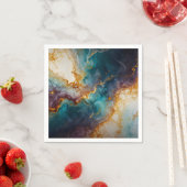 神秘的な大理石 スタンダードカクテルナプキン (インサイチュ)