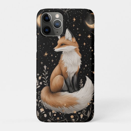 神秘的な天のキツネと花 Case-Mate iPhoneケース (裏)