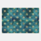 神秘的な天のグリーンラッピング紙シート ラッピングペーパーシート (正面2)