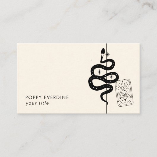 神秘的な天のビジネスカードテンプレート 名刺 (正面)