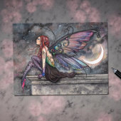 神秘的な天の妖精の芸術を飛行する準備ができている ポストカード