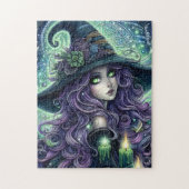 神秘的な天体の魔女 ジグソーパズル (縦)