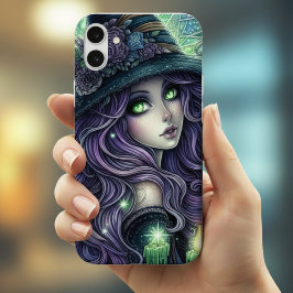 神秘的な天体の魔女 iPhone 16ケース